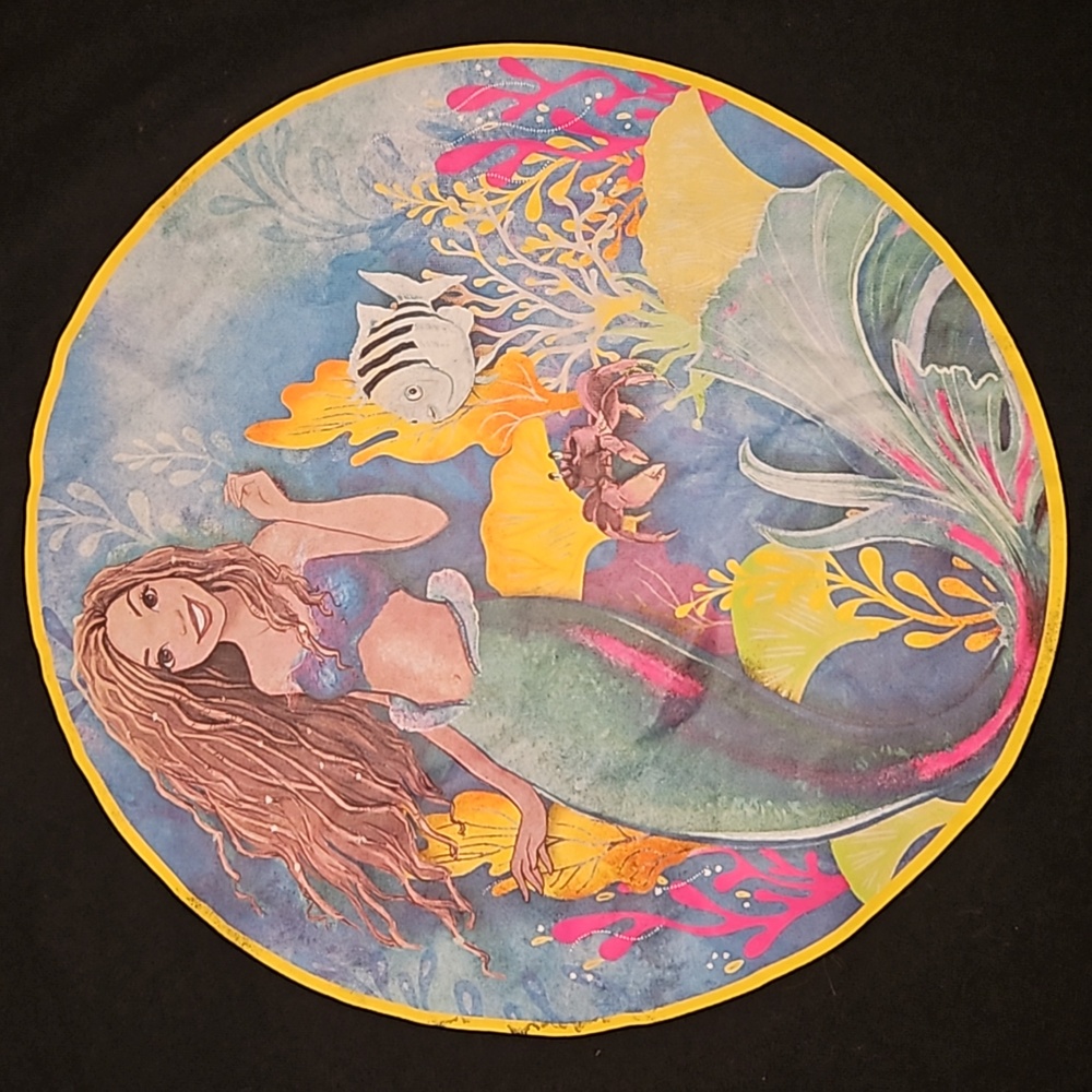 Disney The Little Mermaid Graphic T-Shirt | Black | Size Medium - Picture 3 of 5